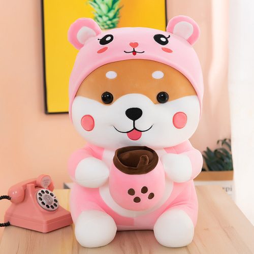 Shop Dandy: Boba Drinking Shiba Plush - Goodlifebean Black Friday Sale | Plushies | Giant Teddy Bear