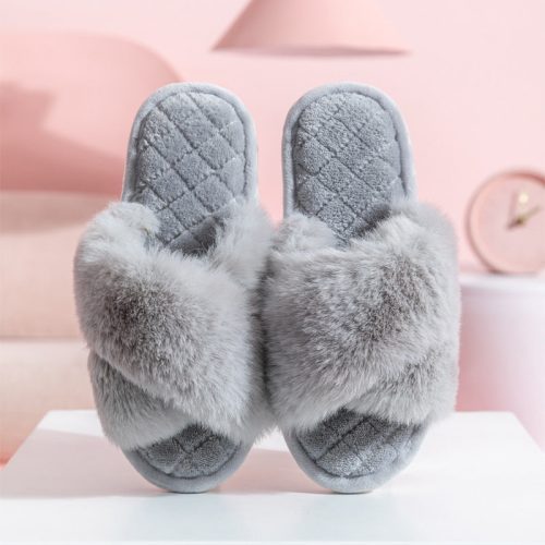 Shop Comfy Cross-Strap Plush Indoor Slippers - Goodlifebean Black Friday Sale | Plushies | Giant Teddy Bear